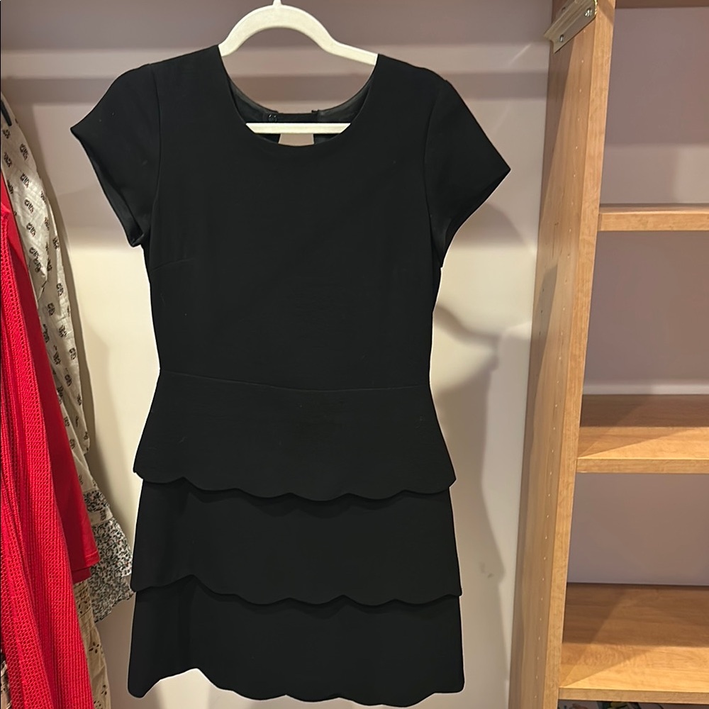 Club Monaco Black Sheath Dress with Short Sleeves for Cocktail